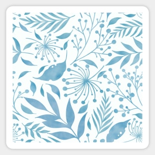 blue foliage Sticker